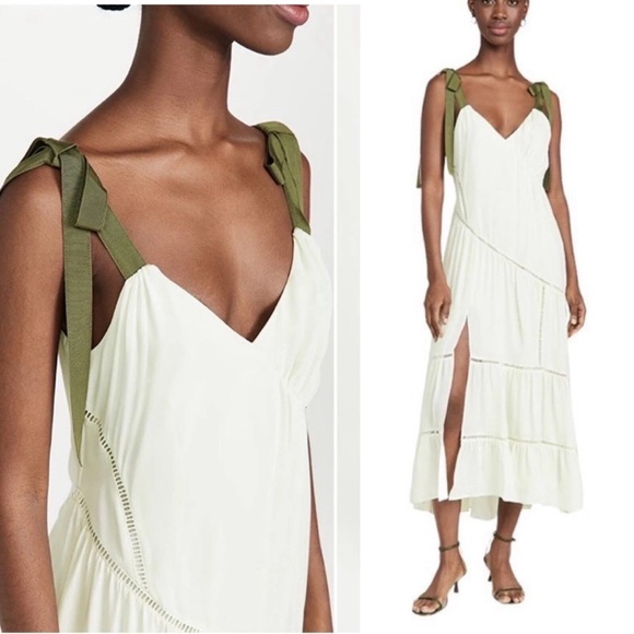 Cinq a Sept Claire silk midi dress 8